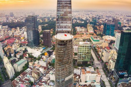 BITEXCO FINANCIAL TOWER IMAGE  APPEARED SOON ON VIETNAM AIRLINES FLIGHTS