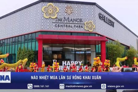 Náo nhiệt múa lân sư rồng khai xuân