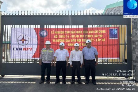 Dự án Lấp Vò – dấu mốc khẳng định năng lực của Cơ điện Minh Quang